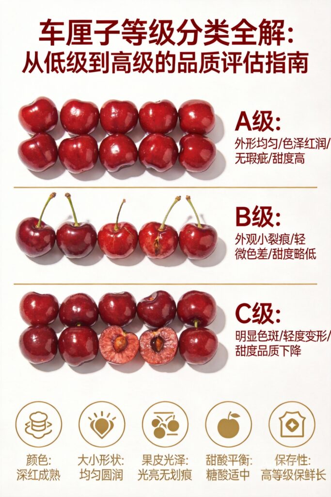 车厘子等级分类全解：从低级到高级的品质评估指南